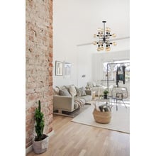 Modern Hexade 16 Light Pendant